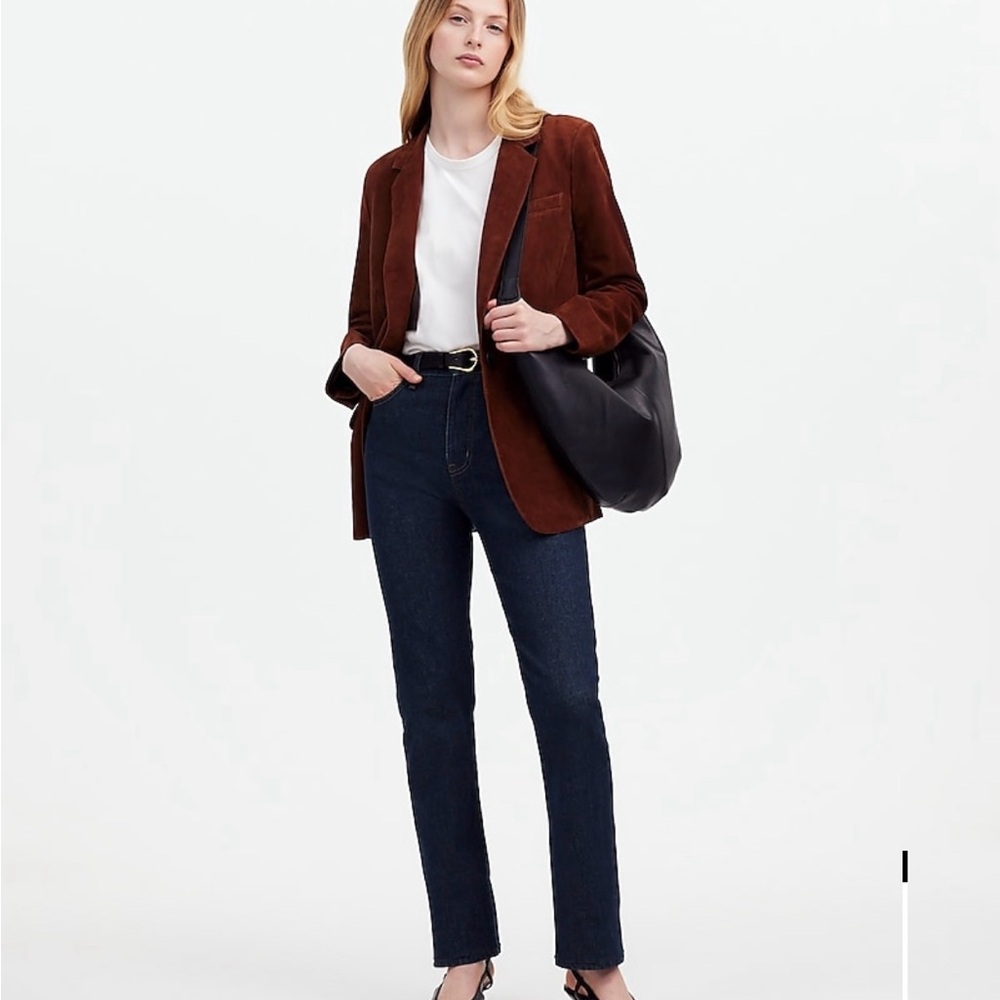 Madewell Dark Blue Straight Leg Jeans